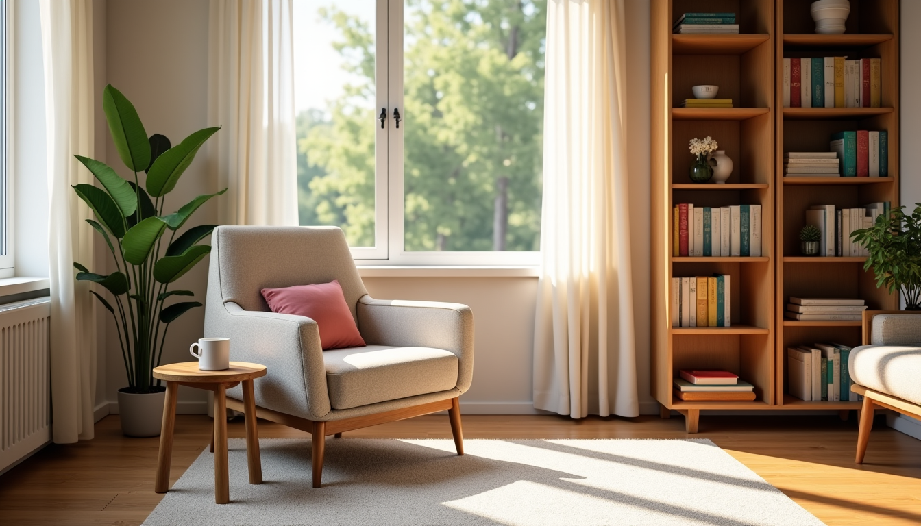 Créer un coin lecture à la maison : mobilier, lumière et disposition idéale